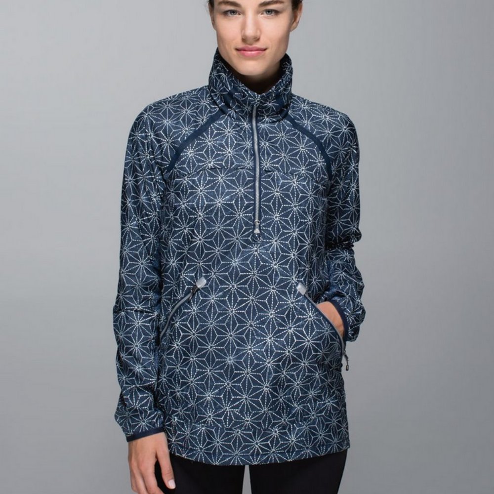 Lululemon Miss Misty II Sashiko Star Rain Jacket